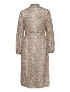 Slfmingi Ls Midi Dress Ex Beige Selected Femme