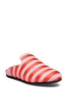 Hums Striped Canvas Slipper Red Hums
