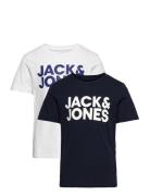 Jjecorp Logo Tee Ss Crew Ne 2Pk Noos Jnr Navy Jack & J S