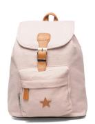 Baggy Back Pack, Powder/ Gold With Leather Star Pink Smallstuff