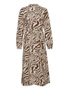 Yaslondon Ls Midi Dress - Ca Patterned YAS