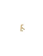 Earring Studs Archetypes, Gold, A-Z Gold Design Letters