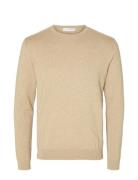 Slhberg Crew Neck Noos Cream Selected Homme