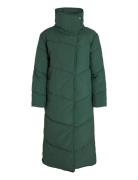 Vilouisa L/S New Padded Long Coat/Pb Green Vila