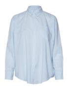 D1. Relaxed Gingham Shirt Blue GANT