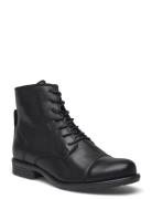 Biadanelle Leather Derby Boot Black Bianco