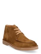 Slhriga New Suede Moc-Toe Chukka B Brown Selected Homme