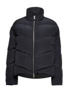 Gemma Tech Stripe Down Jacket Black Wood Wood