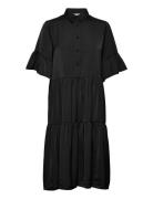 Recycled Polyester Dress Black Rosemunde