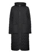 Slfnora Quilted Coat Black Selected Femme