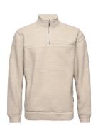 Onsremy Reg Cb 1/4 Zip 3645 Swt Beige ONLY & SONS