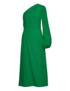 Long Midi Length 1-Shoulder Dress Green IVY OAK