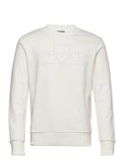 Reg Tonal Shield C-Neck Sweat White GANT