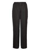 Vistripy Hw Straight Pants/Ka Black Vila