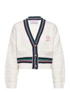 Icon Cable V-Nk Cardigan White Tommy Hilfiger