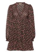 Chiffon V-Neck Dress Patterned By Ti Mo