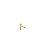 Earring Studs Archetypes, Gold, A-Z Gold Design Letters