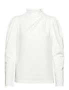 Slffenja Ls T-Neck Top B Noos White Selected Femme