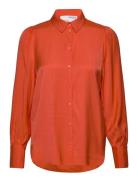 Slfalfa Ls Shirt B Orange Selected Femme