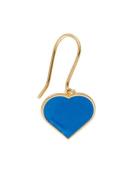 Big Heart Enamel Ear Hanger Gold Plated 1 Pcs Gold Design Letters