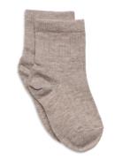 Cotton Rib Socks Brown Mp Denmark