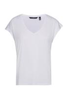 Vmfilli Ss V-Neck Tee Ga Noos White Vero Moda