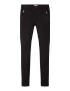 Zipper Leggings With Cutline Black Tom Tailor