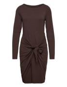 Tie-Waist Jersey Dress Brown Lauren Ralph Lauren