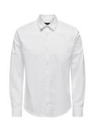 Onsandy Slim Easy Iron Poplin Shirt Noos White ONLY & SONS