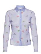 Mona Stretch Shirt Patterned Noella