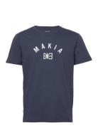 Brand T-Shirt Blue Makia