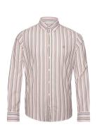 Cfanton Ls Bd Striped Oxford Shirt Pink Casual Friday