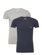 Mens Knit 2Pack T-Shirts Patterned Emporio Armani