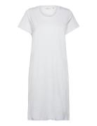 Rebekka Short Dress Gots White Basic Apparel