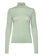 Joline T-Neck Green Basic Apparel