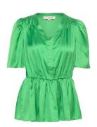 Camilja Blouse Green A-View