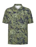 Regular Fit Tropical Print Shirt Khaki Mango