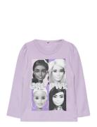 Nmfsemma Barbie Ls Top Sky Purple Name It