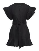 Fia Linen Dress Black Ella&il