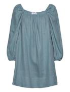 Alma Linen Dress Blue Ella&il