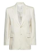 Tailored Pinstripe Blazer White Filippa K