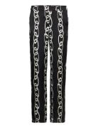 Chain Print Trousers Black Mango