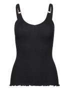 Organic Strap Top Black Rosemunde