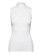 Rwbenita Sl Turtleneck Lace Top White Rosemunde