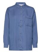 Vibista L/S Over Shirt/Su - Blue Vila