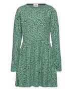 Jaquard Leo Dayna Dress Green Mads Nørgaard