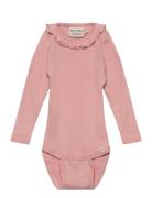 Body Ls Rib Pink Minymo