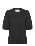 Darsy Puff Sleeve T-Shirt Black Minus