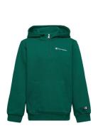 Half Zip Hooded Sweatshirt Green Champion