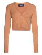 Jxisabel Soft Crop Cardigan Knit Noos Brown JJXX